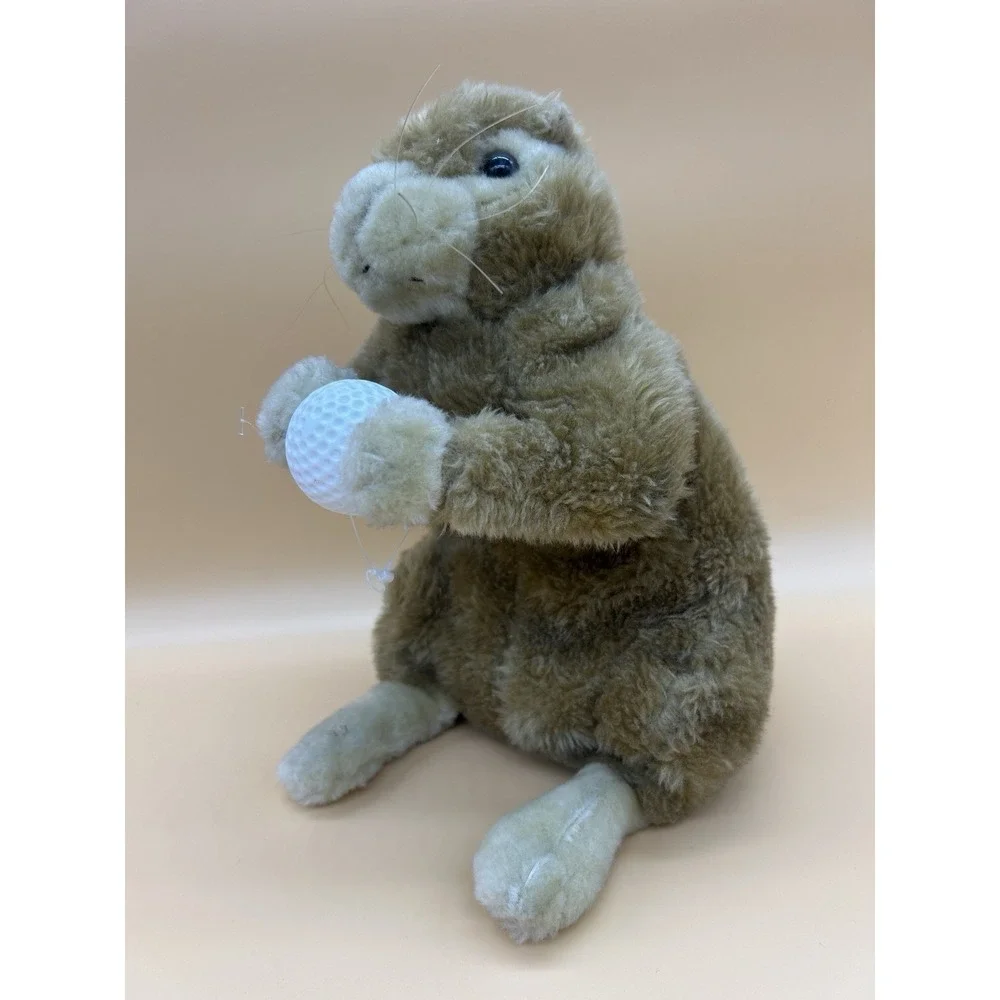 Gopher Holding A Golf Ball Golf Club Head Driver Cover Plush 10